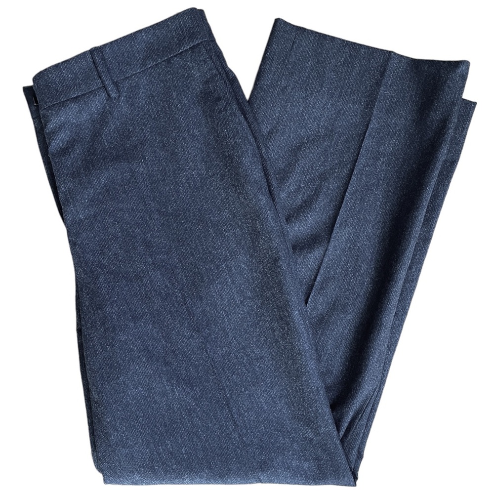 GIORGIO ARMANI Women’s 100% Wool Navy Straight Leg Trousers Pants Made In Italy